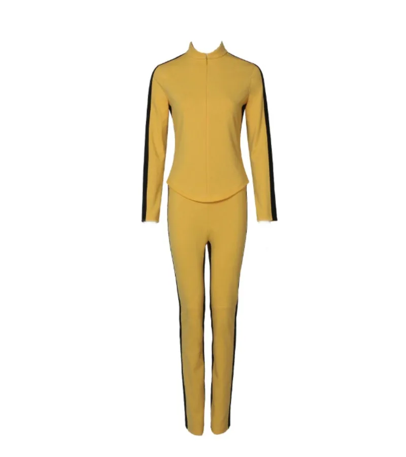 Kill Bill-Inspired The Bride Yellow Jumpsuit Cosplay Costume for Adults