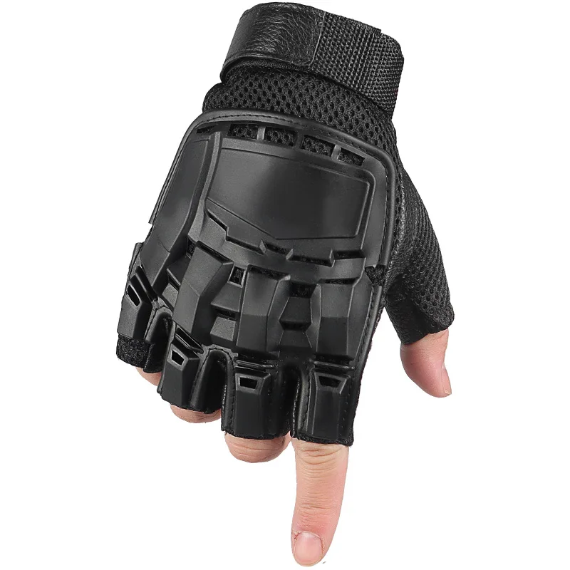

Fingerless Knuckle Gloves For Men Women Breathable Anti-slip Wrist Elastic Band For Motorbike Cycling Climbing Hiking Gloves
