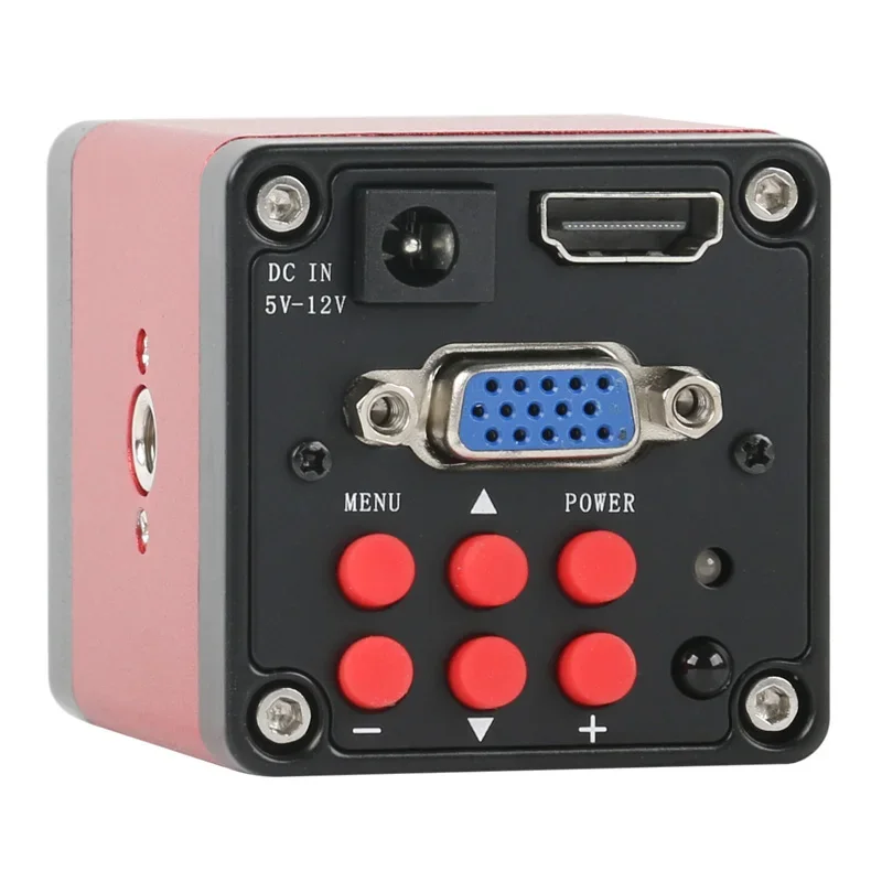 14MP 1080P 산업 비디오 HDMI VGA 현미경 카메라 100X C 마운트 렌즈 48 LED SMD USB 조정 가능한 링 라이트 일루미네이터 램프