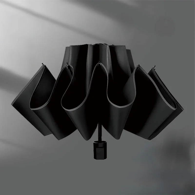 Compact Reverse Umbrella for Rain and UV Protection Inverted Folding Umbrellas with Reflective Safe Stripe Portable Umbrella folding umbrella,reverse folding umbrella