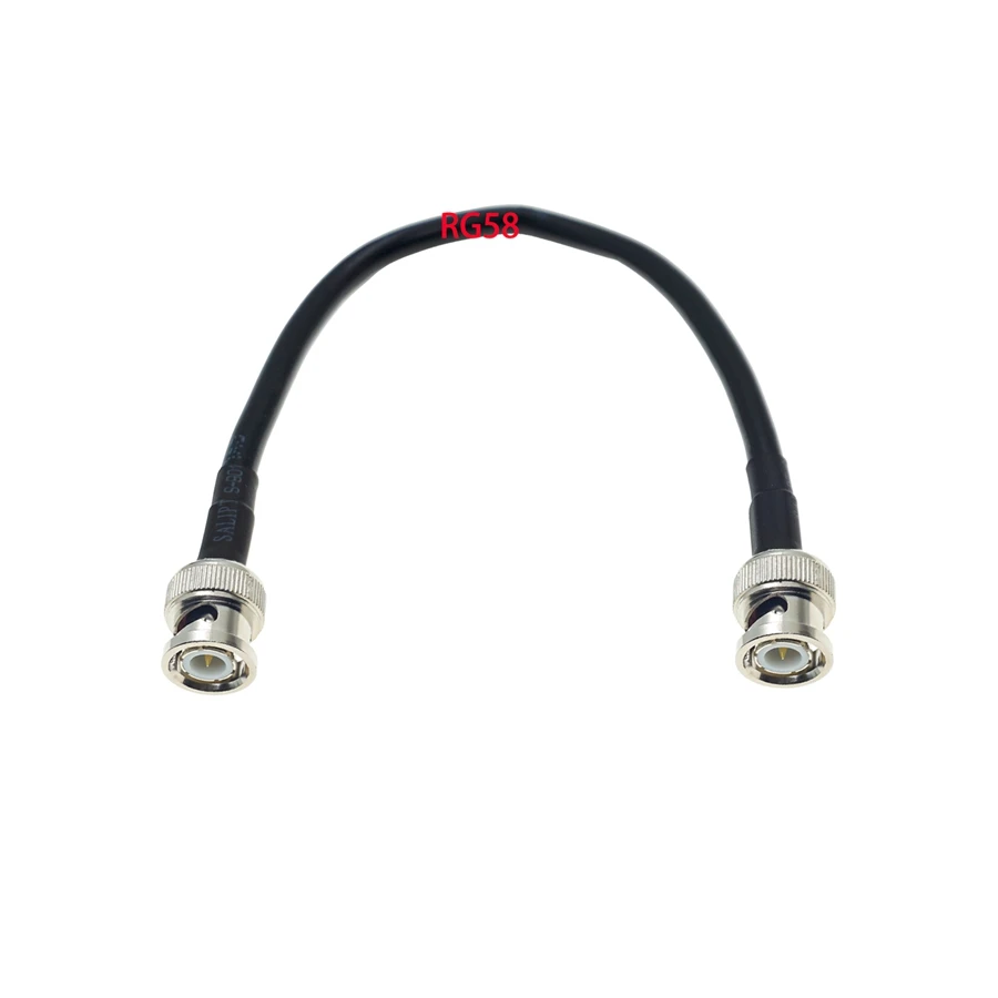 Lot de connecteurs RG58 BNC mâle vers BNC mâle, Q9 CriAJConnector, RF Coaxial Pigtail Jumper, 50ohm Cable