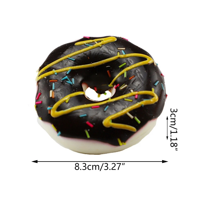 Kitchen Food Toys Bread Food Model Food Photography Props Donut Photography Props Food Model Artificial Donuts Model Simulation PU Donut Bread Stress Relief Slow Rebound Fake Food Fun Ornament