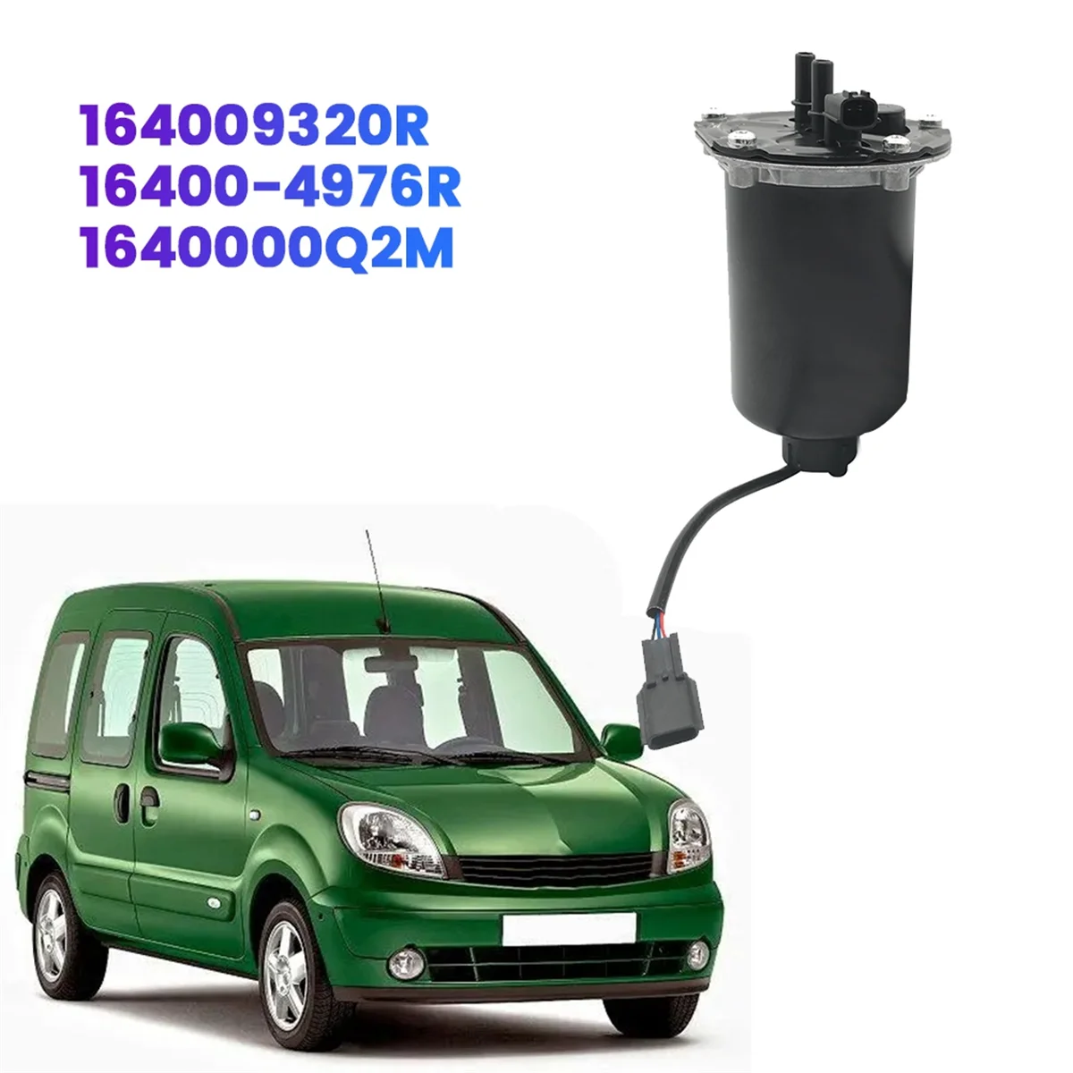 164009320R Diesel Fuel Filter Insert with Sensor for Renault Kangoo II Clio IV Duster Lodgy Logan 16400-4976R A447447000