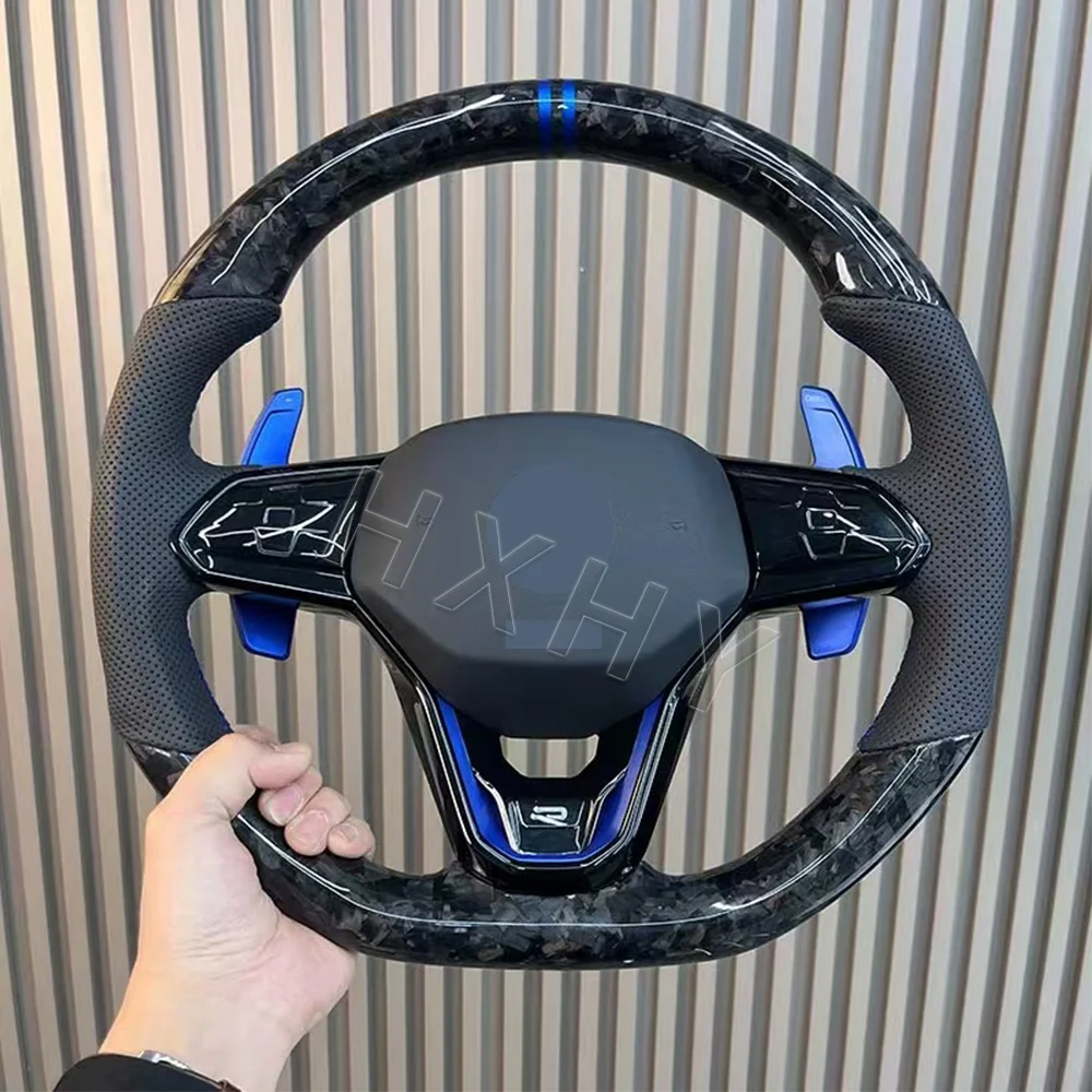 폭스바겐 골프 6 MK6 GTI R 시로코 폴로 티구안 파사트 B8용 업그레이드 스티어링 휠 터치 LCD 다기능 스티어링 휠 어셈블리