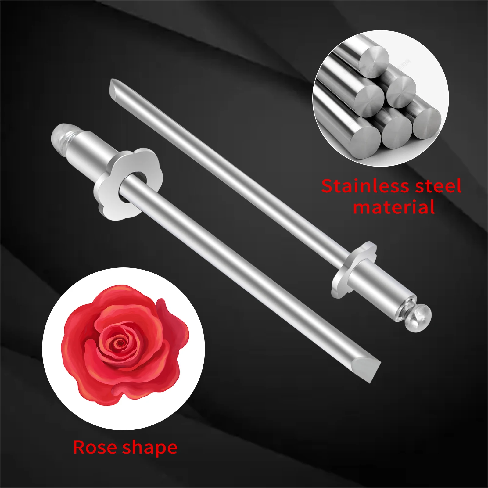 Rosette Rivets Stainless Steel Fits For Gm Ford Chrysler Door Tags