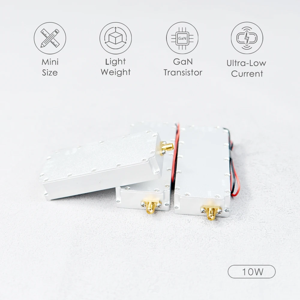 10W Low Altitude Defense RF Modules Power Amplifiers 120-200MHZ300-400MHZ200-300MHZ1.2G1.5G2.4G5G3250-3350MHZ 2.2G