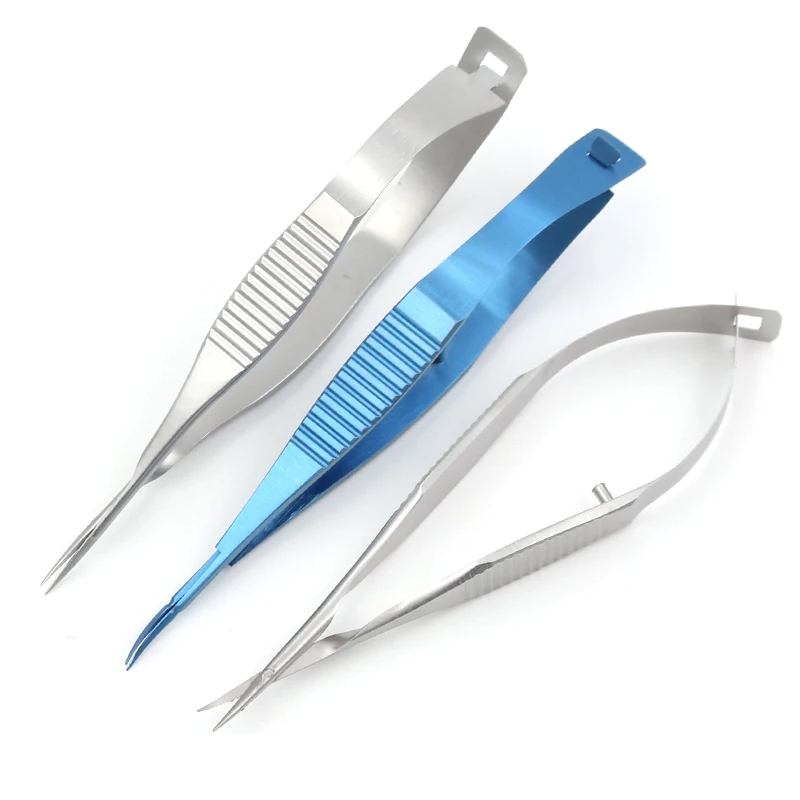8.5CM Ophthalmic Microscopic Animal Experiment Vascular Scissors Conjunctiva Corneal Iris Capsulotomy Vannas Scissors veterinary surgical instruments ophthalmic microsurgical scissors