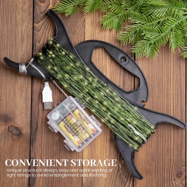 1pc Large Size Light String Storage Bracket Halloween Christmas Festival Decor Light Wire Winding Portable Organizer Clip Reels