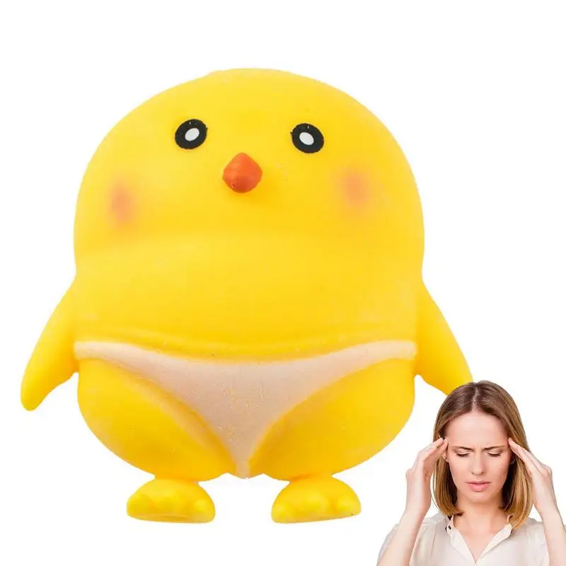 

Squeeze Animals Squeeze Fidget Toy Small Chicken Stress Relief Toy Comfortable Washable Sensory Stress Squeeze Animals For