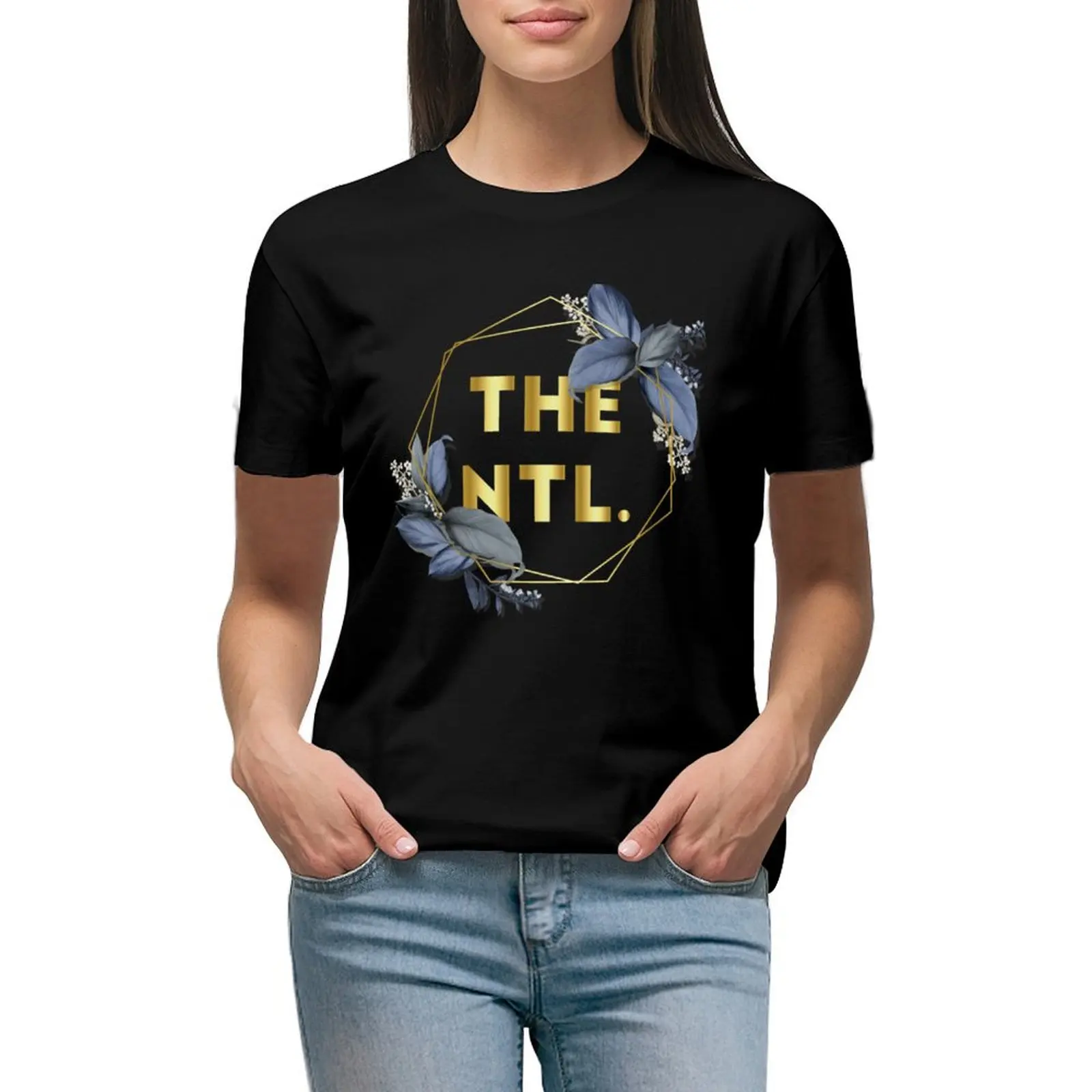 

The National Band Logo T-shirt tops summer clothes workout shirts for Women loose fit