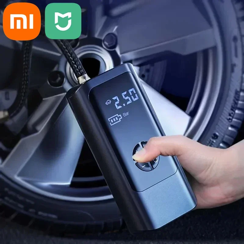 Portable 12V Car Tire Inflator Air Compressor Pump - 150 PSI, 1.5 Gallon Tank, 1/4 HP, With Gauge & LED Lights 3 thumbnail image