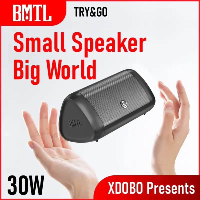 

XDOBO 30W Portable Bluetooth Speaker BMTL Try&Go FM Radio Outdoor IPX5 Waterproof Wireless Column Subwoofer 360 Stereo Surround