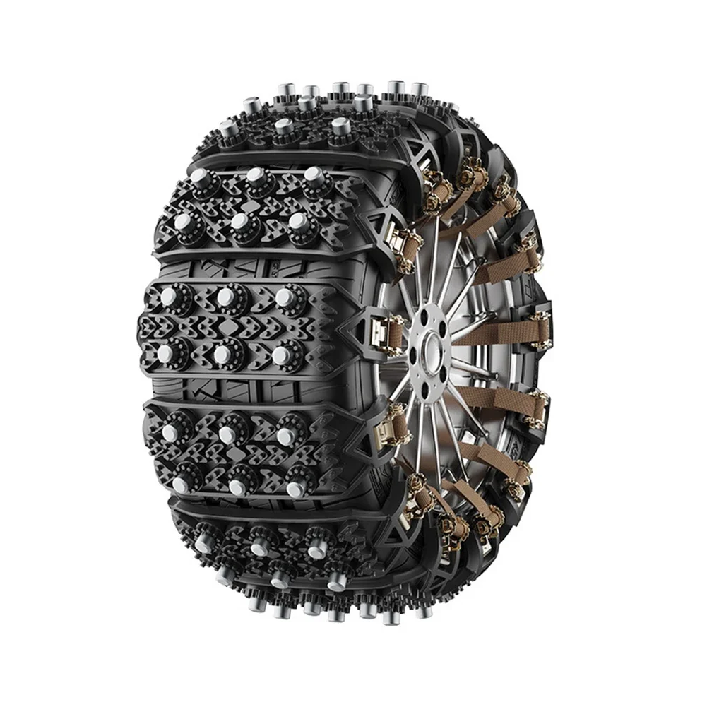 Ample Supply Car Winter Anti Slip Car Tire Wheels Chains Winter Tire Durability Icy Roads Quenched Steel Nails