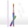 1PCS Nail Brush Rhinestone Handle Painting Pen Drawing Gradient Nail Art Pen Tool 6