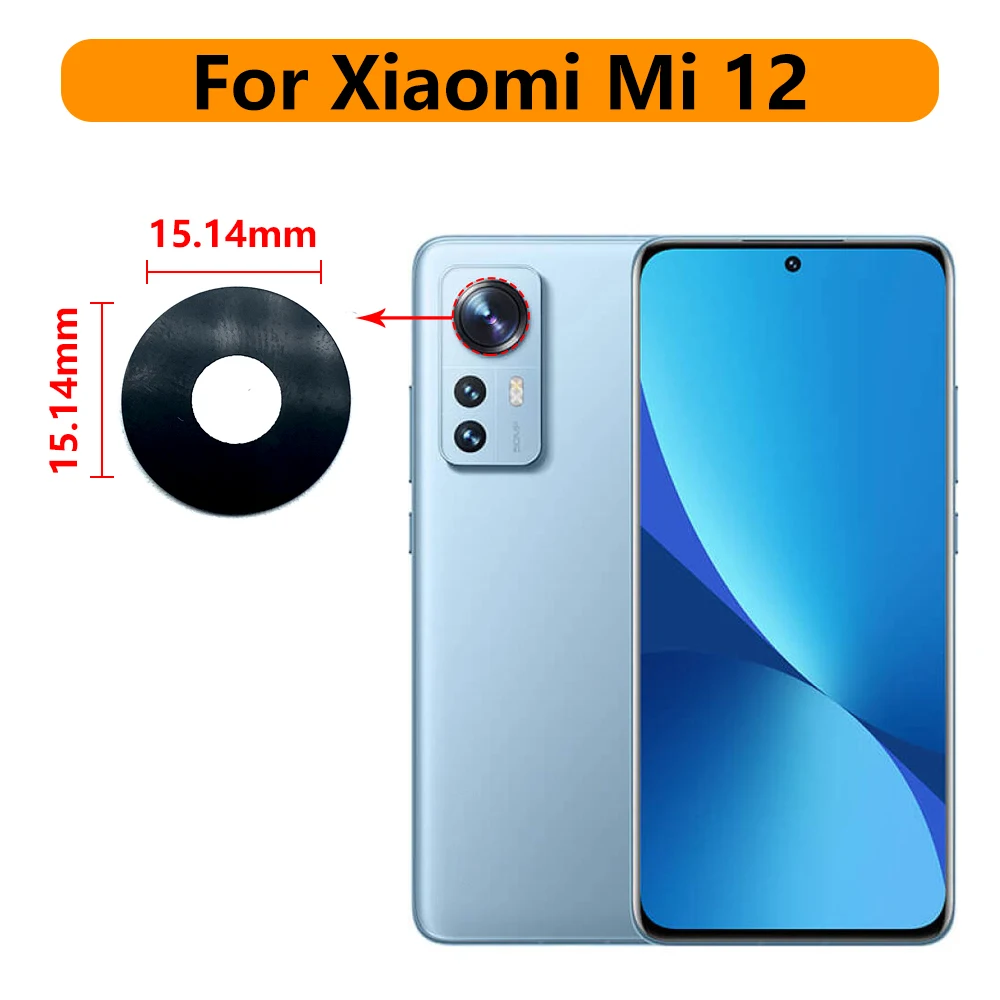 Phone Camera Lens Camera Lens Cover With Frame Holder With Sticker Replacement For Xiaomi Mi 9 Mi 9 Se 12 11 8 Lite