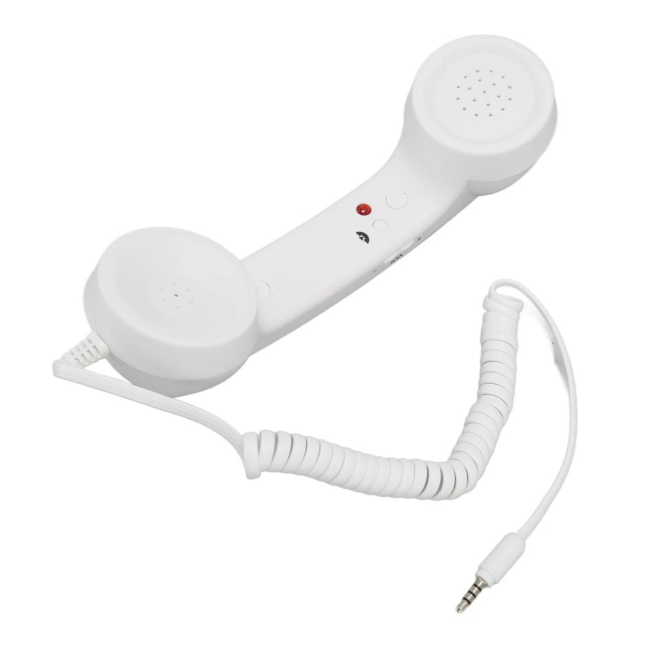 Cell Phone Handset 3.5mm Plug Retro Radiation Proof Wired Telephone Handset Receiver for Smartphone Computer Cell Phone Receiver