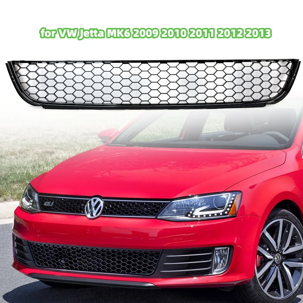 

Racing Lower Grille for VW Jetta MK6 2009 2010 2011 2012 2013 Honeycomb Grills Front Bumper Car accessories 5K0853677A