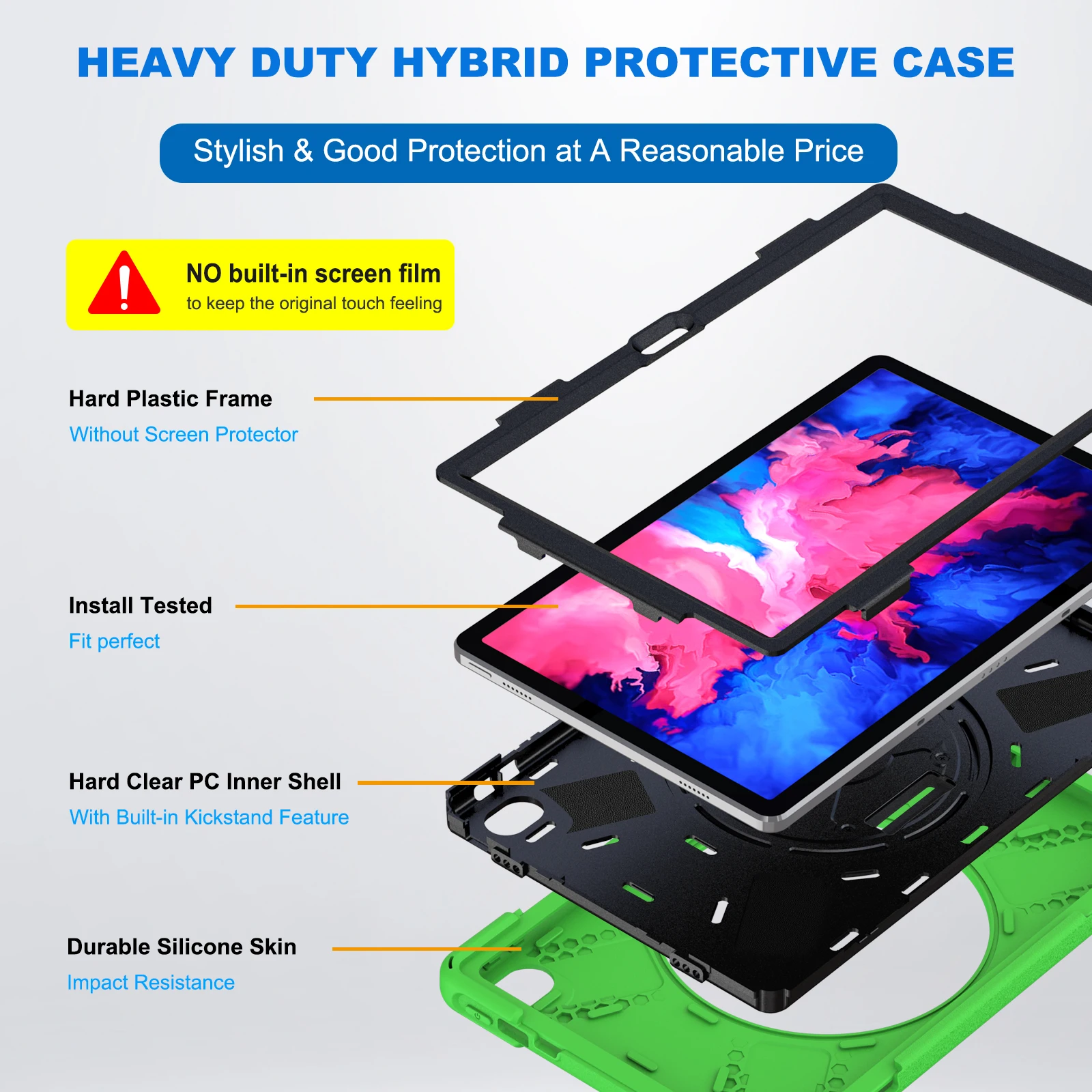 Durable Tablet Case with Hand & Shoulder Strap