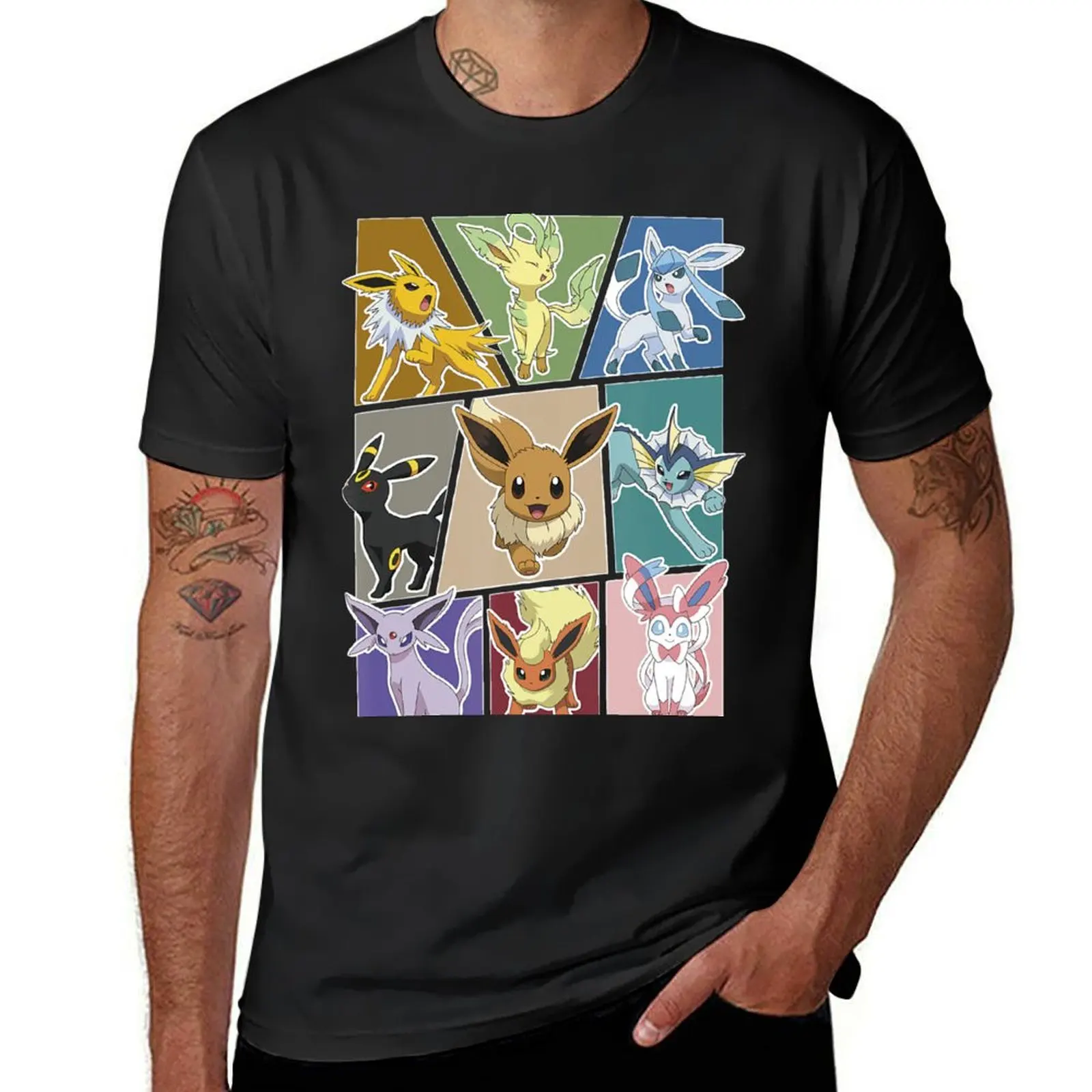 Evolution éévéé T-Shirt plus sizes tees vintage clothes sublime mens t shirt