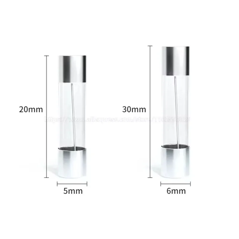 20PCS 5*20 6*30 Glass Fuse Fast Fuse 250V 0.1A-30A Quick Blow 5x20mm