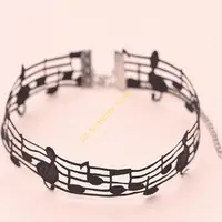 Collier multifonctionnel avec Note musique, accessoires élégants pour femmes, pour ajouter du charme aux événements 2