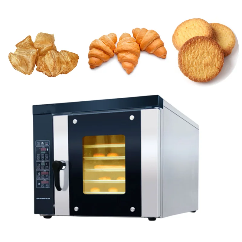

Bakery Convection Oven 5 Trays Industrial Bread Baking Machine Countertop Convection Oven Electric Bakery Cake Oven