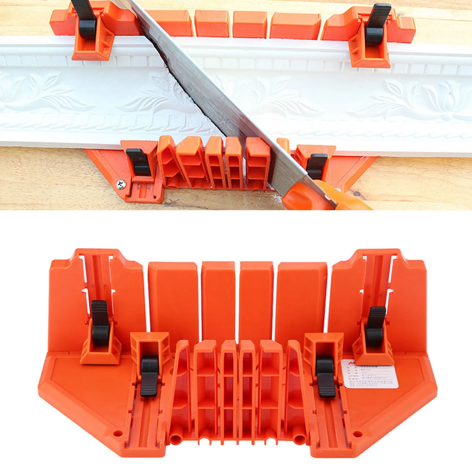 Mitre Box Wood Saw Mitre Box Saw Plastic Pruning Wood Cutting Hand Hardware Tool 14inch With Clamp