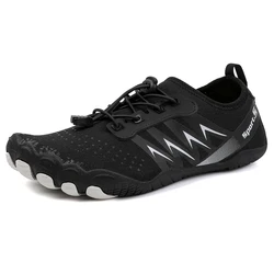 2024 Men's Quick-Dry Anti-Slip Water Shoes with Five-Finger Design - 40 (TX-X2-Black)