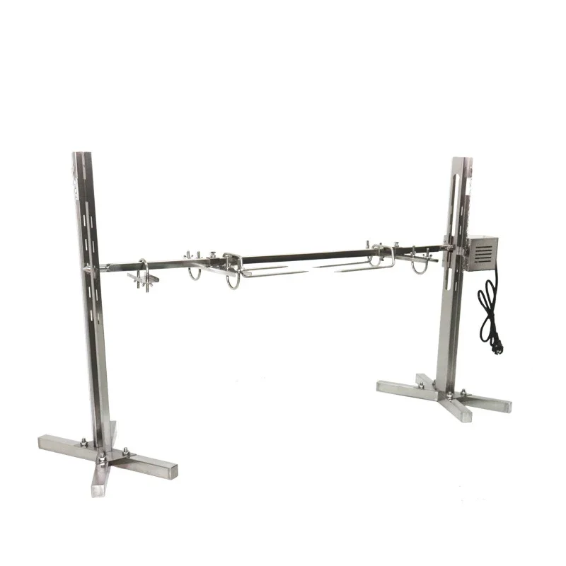 BBQ Rack Electric Rotisserie Grill Motor 25W Maximum Load 40kg Cooking Length 110cm Goat Pig Chicken BBQ Stainless Steel 6