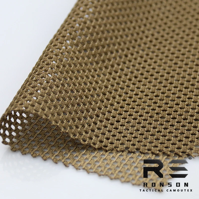 Mesh fabric 230gsm plain color fabric tactical tricot mesh for printed