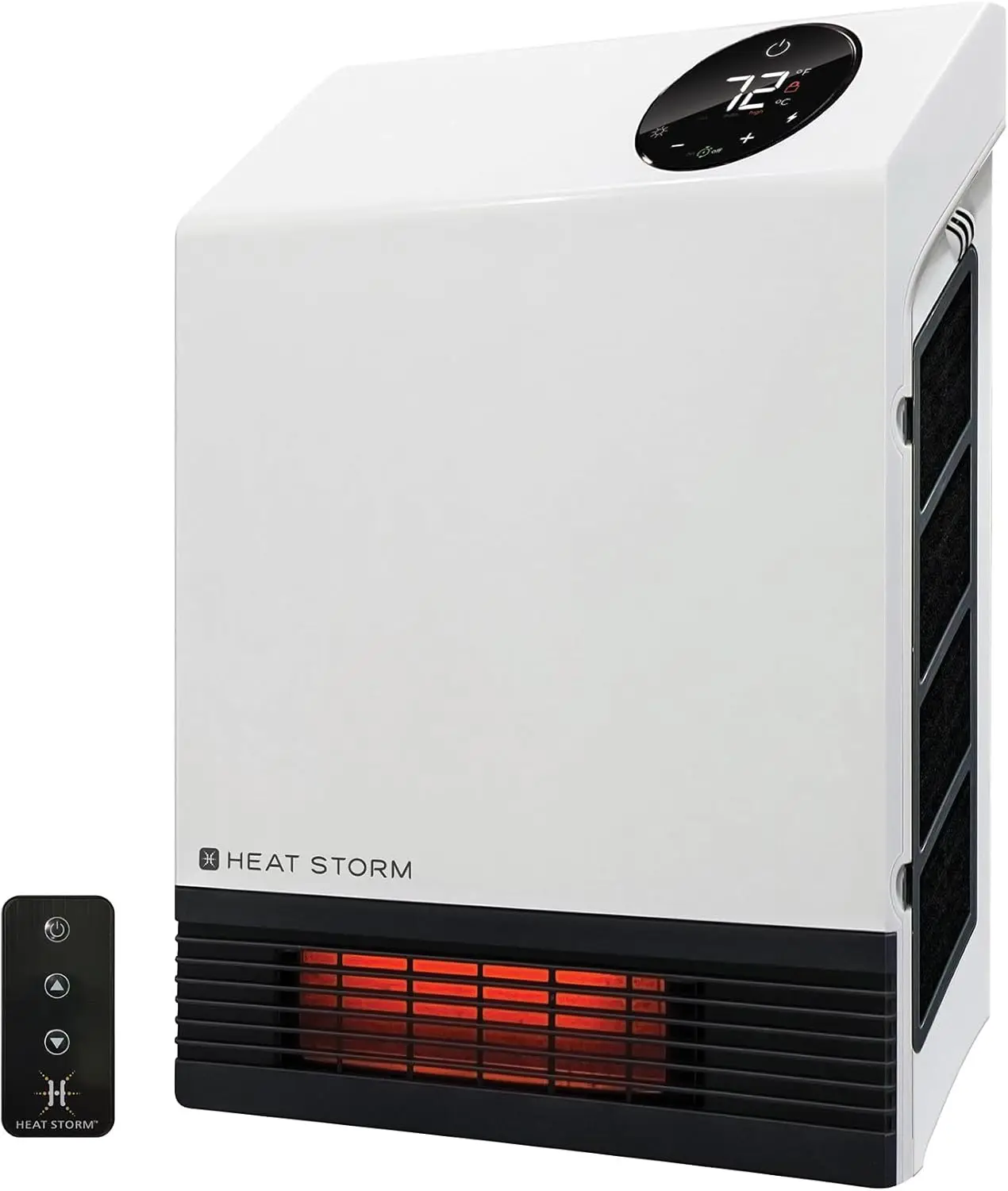 Storm Deluxe Space 1000 Watt Infrared Wall Mount Electric Heater, White