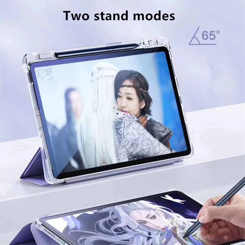 Translucent Tri-Fold Soft Tablet Case with PaperMatte Finish