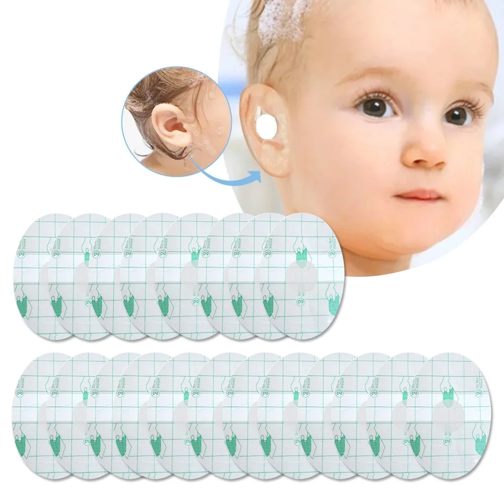 Pegatinas Orejas Adultos REQAG 80 Piezas Orejeras Impermeables Ultrafinas Transparentes Protector De Orejas De Plástico Orejeras Impermeables Talón Protectores Desechables Para Los Oídos Tapones Para Los Oidos