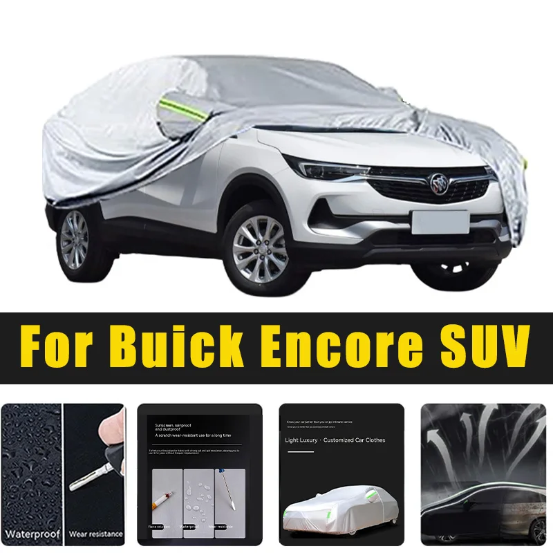 

Full Car Covers Outdoor Sun UV Protection Dust Rain Snow Oxford cover Protective For Buick Encore SUV Accessories