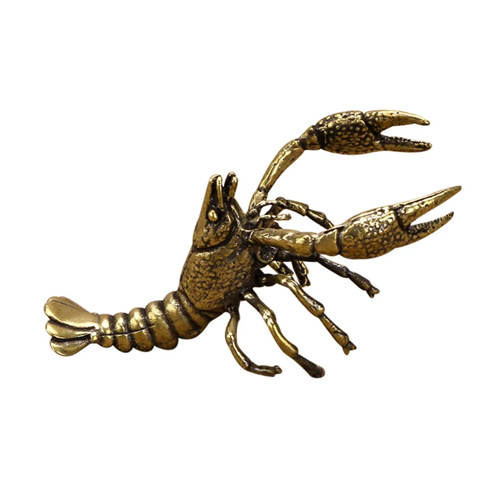 

Decorations Lobster Ornaments Office House for Home Model Brass Langouste Craft
