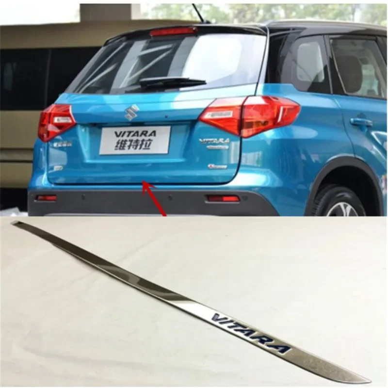 

Высококачественная накладка на дверную ручку заднего багажника из нержавеющей стали для Suzuki Vitara, накладка на задние ворота, молдинг, Стайлинг H