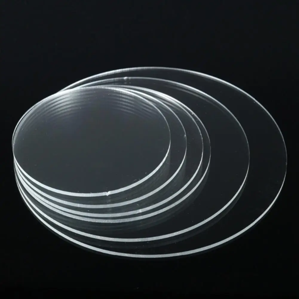 Acrylic Cake Discs 10/15/20/25/30cm Pastry Board Acrylic Cake Disc Round Cake Board Base Disk Cakes Serving Anti-cracking Base