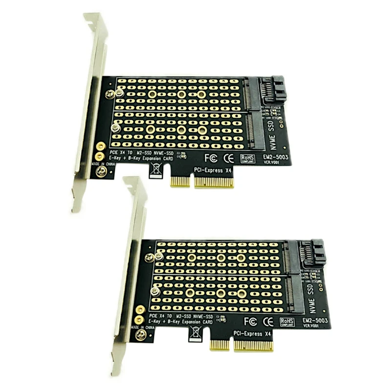 

2X Pcie к M2/M.2 адаптер M.2 Ngff к настольному Pcie X4 X8 X16 Nvme Sata двойной Ssd Pci Express адаптер карта