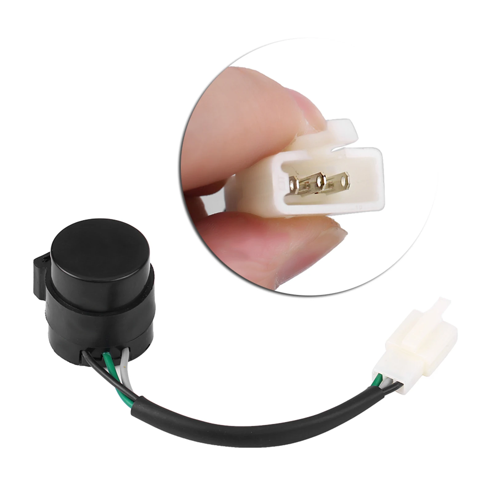 Turn Signal Flasher Relay 3 Pins Round Blinker for GY6 50‑250cc Motorcycles Scooters Moped ATV