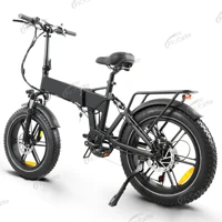 Vélo électrique PEAK 1000W, batterie 48V 15AH, vélo électrique pliable, suspension intégrale, freins hydrauliques, feu arrière, phare, clignotants, vélo électrique à pneus larges 4