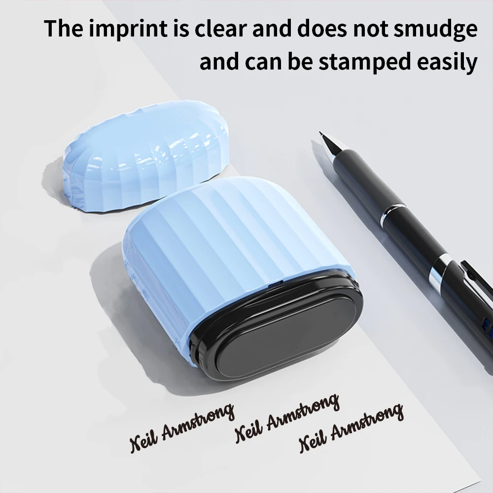 Description Picture 2 of item1pc Personalized Baby Name Stamp Set - Custom Waterproof Ink Seal For School, Travel & Kindergarten, Durable Non-Fading Toy Gift