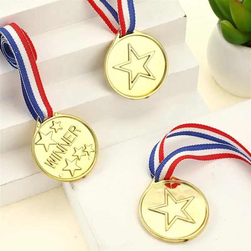 50pcs Kids Kids Prize Games Competition Medals Sports Day Medals Sports Day Games Childrens for Dance