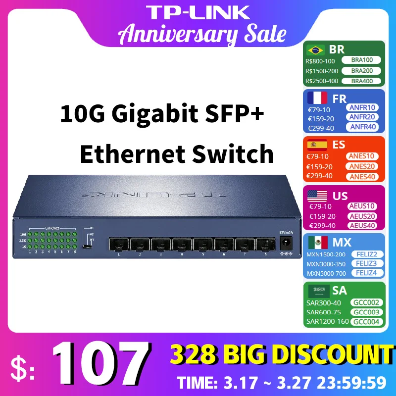 Tp-link-Tl-st1008f-10gbe-prze-cznik-10gb-w-cznik-Ethernet-10gb-10 ...