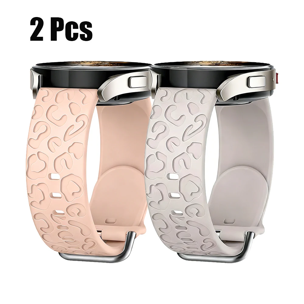Leopard Engraved Silicone Wristband Bracelet