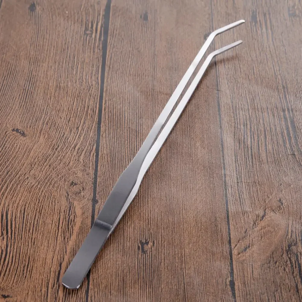 Aquarium Tweezers Stainless Steel Aquarium Tweezers Pliers Fish Tank Plant Aquascape Tools Straight Curved Forceps Clip Aquatic Feeding Tongs 27cm