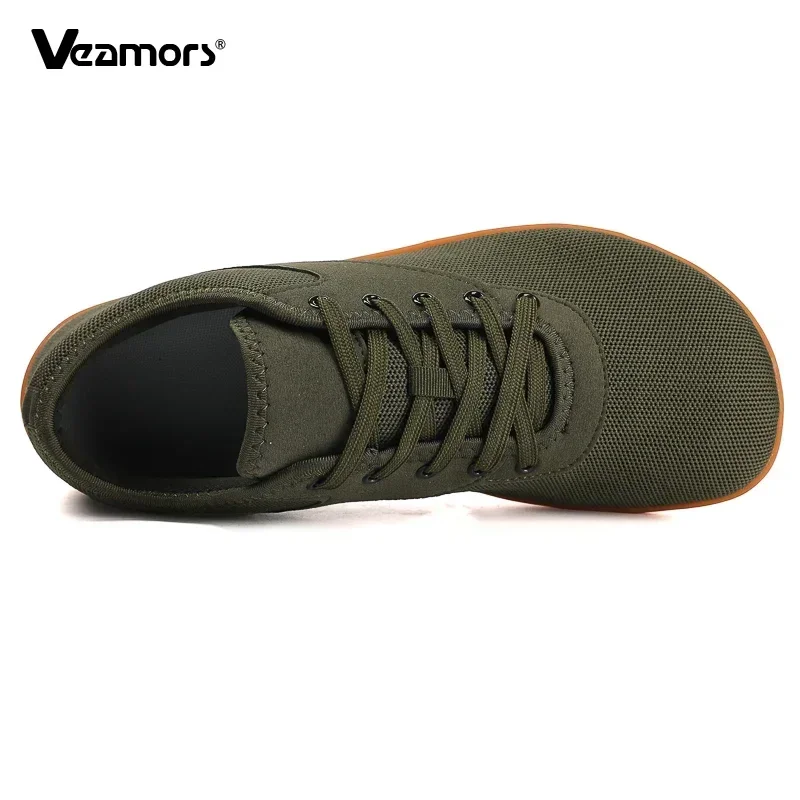 Running Shoes Mens Barefoot Shoes Minimalist Cross-Trainer Shoes Wide Toe Casual Sports Walking Zero Drop Sole Trail Running Sneakers