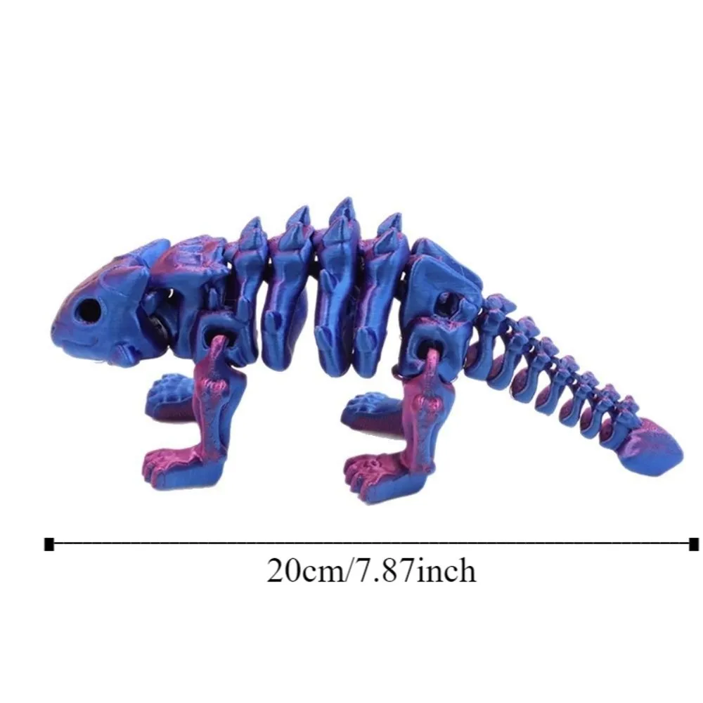 PLA 3D Printed Dinosaur Action Figures Handmad Statue Realistic Dinosaur Model Toy Joints Can Move Crafts