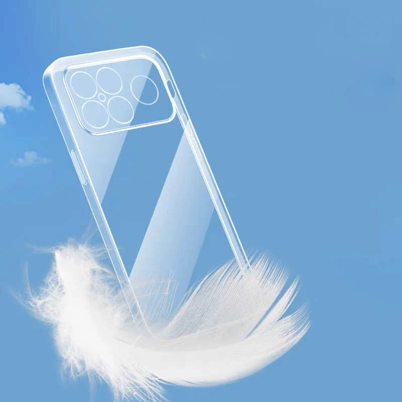 Ultra Thin Clear Soft TPU Camera Protection Back Phone Case Cover