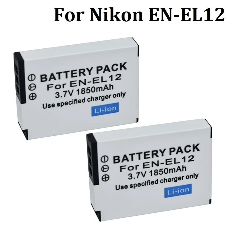 En-El12 Batteria Per Fotocamera Bateria Enel12 En El12 Per Nikon Coolpix S9900 S9700 S9500 S9100 S9200 Aw120 Aw110 S70 1850Mah