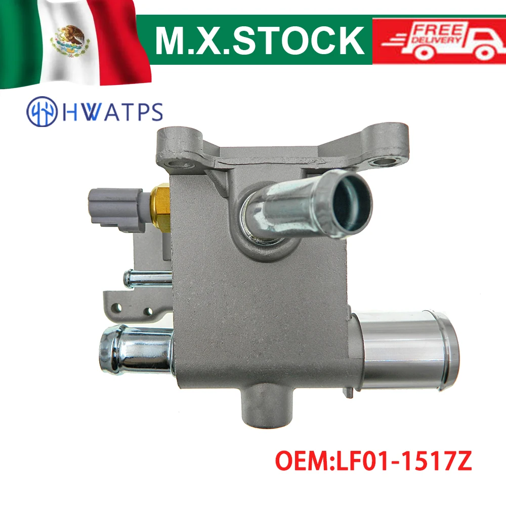 

LF01-1517Z 1S7G8K556AJ Car Accessories Water Outlet Engine Coolant Thermostat Housing + Sensor For Mazda 3 5 7 LF01-1517Z-Z14-CN